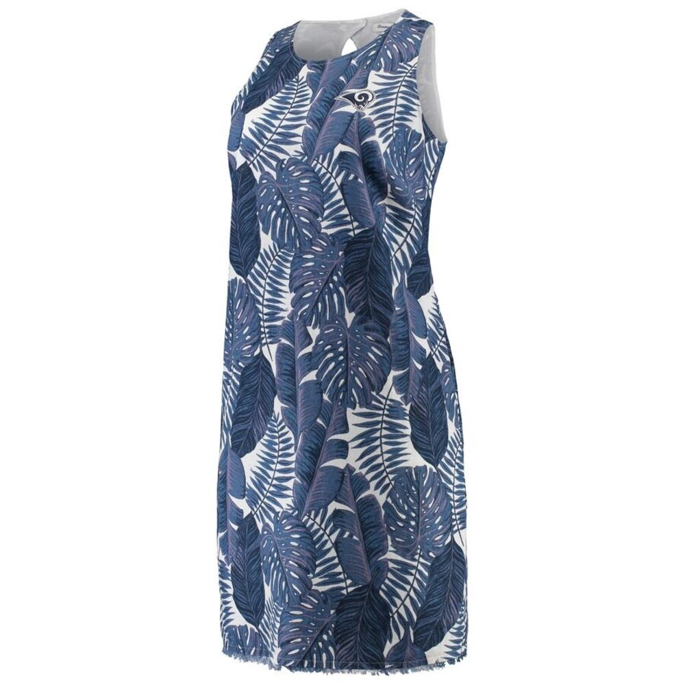 Tommy Bahama Seattle Seahawks Frondly Fan Tank Dress Linen Embroidered Blue XL